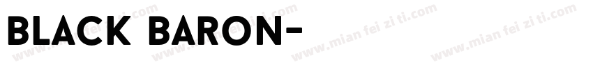 black baron字体转换